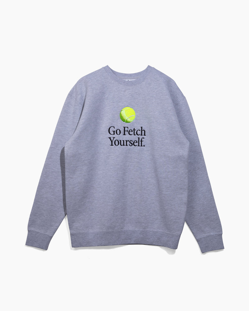 Go Fetch Yourself Crewneck | Heather Grey