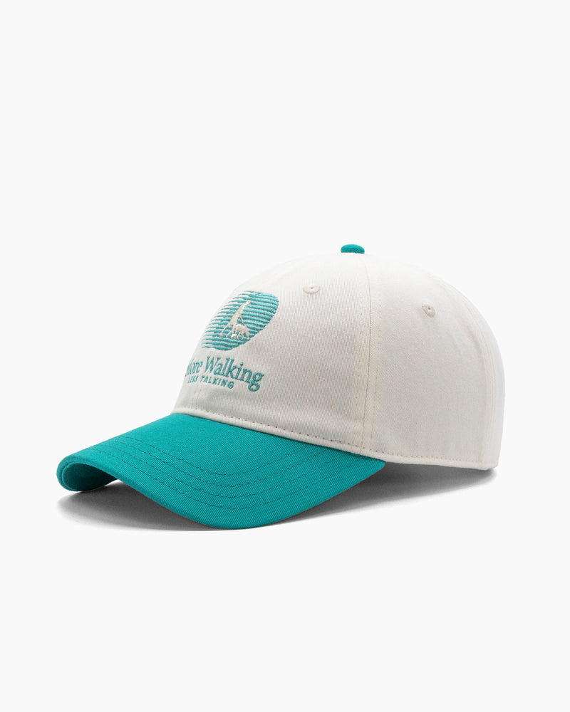 More Walking, Less Talking | Dad Hat | Cream & Teal