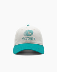 More Walking, Less Talking | Dad Hat | Cream & Teal