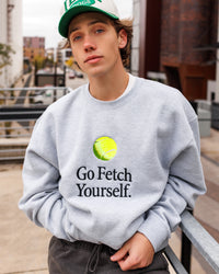 Go Fetch Yourself Crewneck | Heather Grey