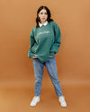 I like dogs. | Core Crewneck | Faded Green | Unisex